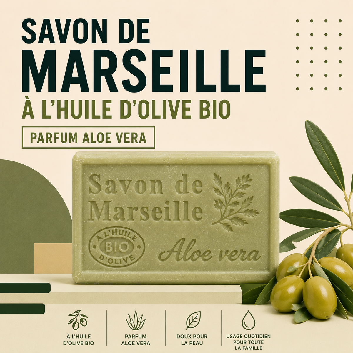 Savon de Marseille Aloe Vera