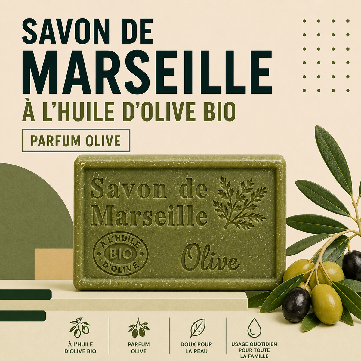 Savon de Marseille Olive