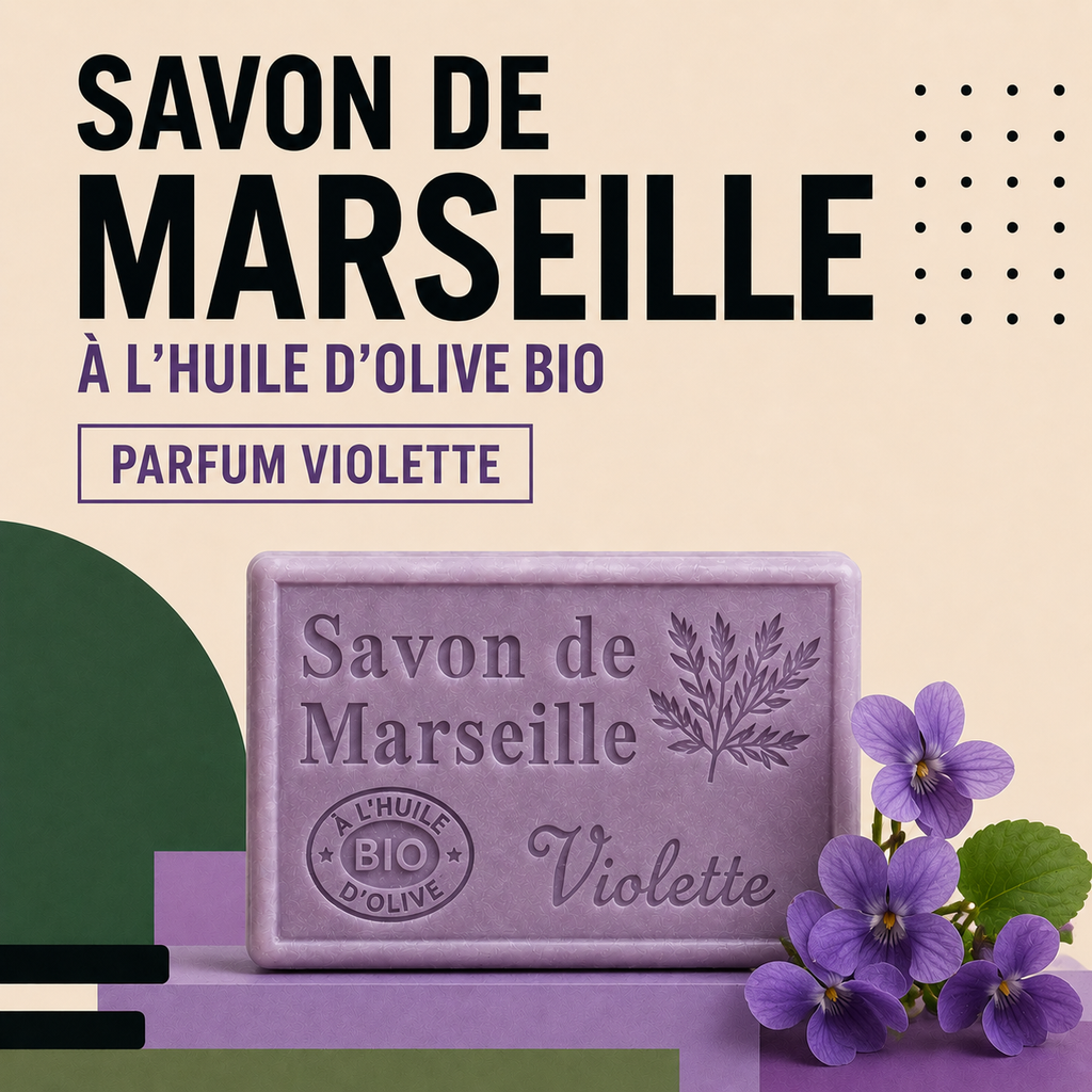 Savon de Marseille Violette