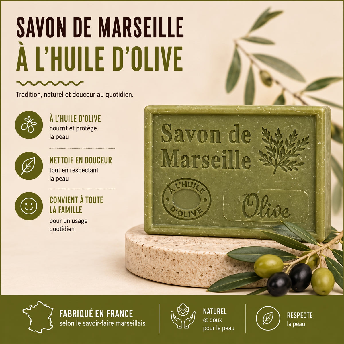 Savon de Marseille Olive