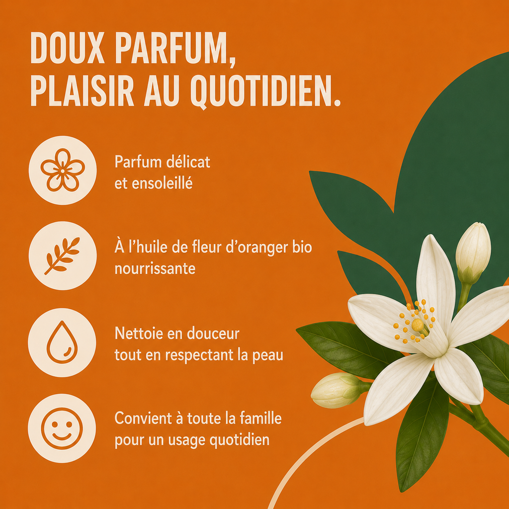 Savon de Marseille Fleur d'Oranger
