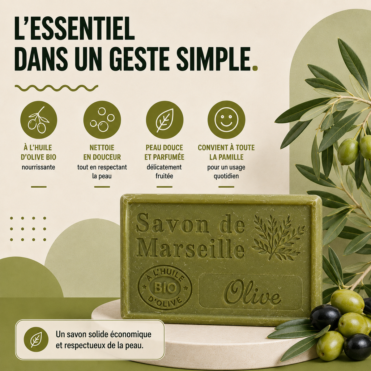 Savon de Marseille Olive