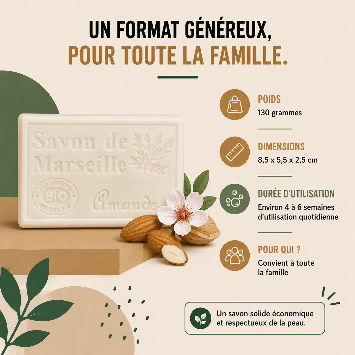 Savon de Marseille Amande
